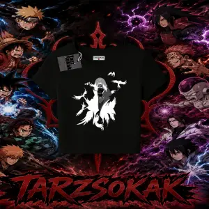 Itachi Uchiha Naruto Anime Karakteri Kadın Baby Tee Beyaz