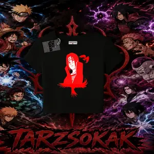 Itachi Uchiha Naruto Anime Karakteri Kadın Baby Tee Beyaz