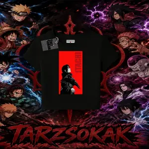 Itachi Uchiha Naruto Anime Karakteri Kadın Baby Tee Beyaz