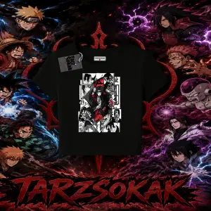 Itachi Uchiha Naruto Anime Karakteri Kadın Baby Tee Beyaz