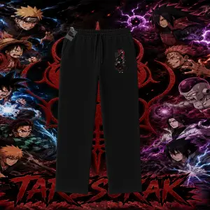 Itachi Uchiha Naruto Anime Karakteri Unisex Baggy Eşofman Altı Beyaz