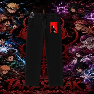 Itachi Uchiha Naruto Anime Karakteri Unisex Baggy Eşofman Altı Beyaz