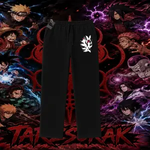 Itachi Uchiha Naruto Anime Karakteri Unisex Baggy Eşofman Altı Beyaz