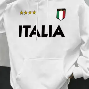 İtalya İtalyan Bayrağı Tasarım Erkekler Hoodie Polar Kapüşonlular Cep Yumuşak Hoody Sonbahar