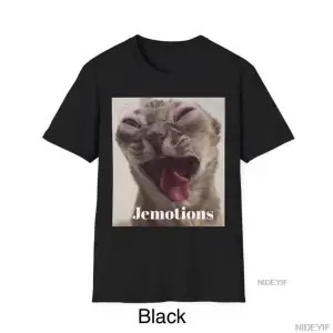 Jemotions Meme Erkek Kadın T-shirt %100 Pamuklu Tişört Kısa Kollu Üstler 0202-3