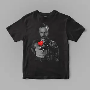 Jesse Pinkman Heart Gun Breaking Bad Tişört