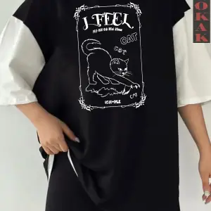 JFEEL CAT Siyah Oversize Çift Renk