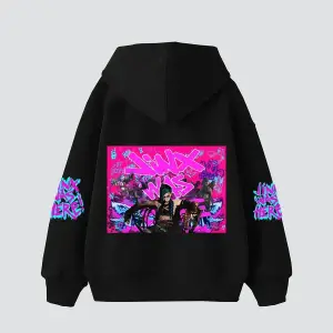 Jinx Arcane Baskılı Oversize Unisex Beyaz