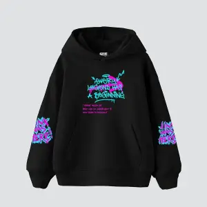 Jinx Arcane Baskılı Oversize Unisex Beyaz