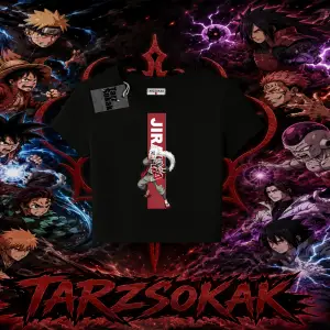 Jiraiya Naruto Anime Karakteri Kadın Baby Tee Beyaz