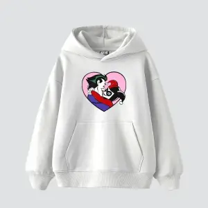 Joker&Harley Baskılı Oversize Unisex Premium Beyaz