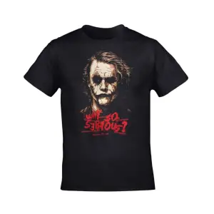 Joker Why So Serious Unisex Baskılı Siyah