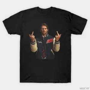 JOSH ALLEN BOYAMA ORTA PARMAK VINTAGE T-shirt Erkekler Kadınlar Için % 100% Pamuk T Shirt Kıs