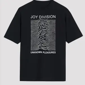 Joy Division Siyah Unisex Oversize Tişört T-shirt