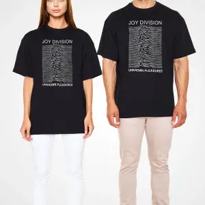 Joy Division Siyah Unisex Oversize Tişört T-shirt