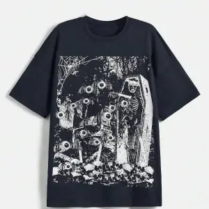 JRart İskelet Baskılı Tişört