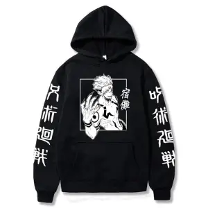 Jujutsu Kaisen Gojo Satoru Baskılı Hoodie Model459 15156 Siyah