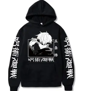 Jujutsu Kaisen Gojo Satoru Baskılı Hoodie Model461 15158 Siyah