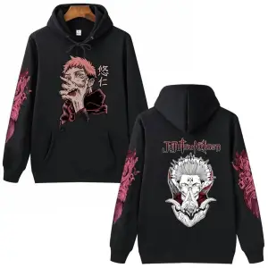 Jujutsu Kaisen Unisex Anime Hoodie 15081 Siyah