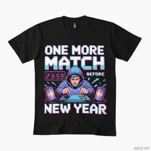 Just One More Match 2026 Erkek Kadın Tişörtü %100 Pamuklu Tişörtler Kısa Kollu Üstler 1215-2