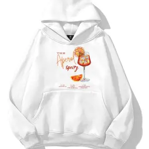Kadın Aperol Spiritz Sweatshirt Beyaz