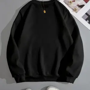 Kadın Beauty Baskılı Oversize Bisiklet Yaka Sweatshirt Siyah