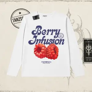 Kadın Berry Infusion Biskilet Yaka  Long Sleeve Beyaz