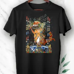 Kadın Beyaz Antik Mısır Egypt Baskılı Tişört