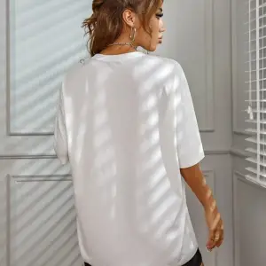 Kadın Beyaz Los Angeles 91 Baskılı Oversize Tişört