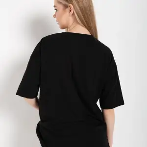 Kadın Beyaz Oversize Freedom Baskılı T-shirt