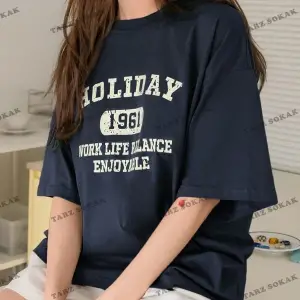 Kadın Çağla Yeşili Holiday 1961 Baskılı Oversize