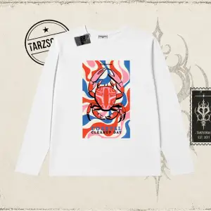Kadın California Lobster Biskilet Yaka  Long Sleeve Beyaz