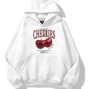 Kadın Cherries Sweatshirt Beyaz