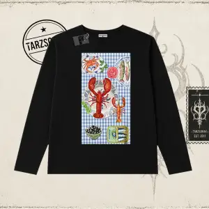 Kadın Crab Picnic Biskilet Yaka  Long Sleeve Beyaz