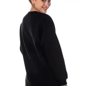 Kadın Ekru Renk Uzun Kesim Basic Örme Sweatshirt Cy84197 Beyaz