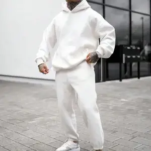 Kadın Ekru Renk Yüksek Bel Jogger Eşofman Takımı Cy84156