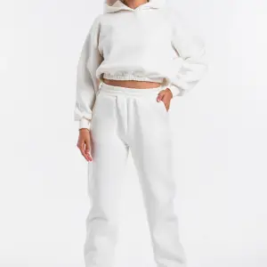 Kadın Ekru Renk Yüksek Bel Jogger Eşofman Takımı Cy84156