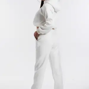 Kadın Ekru Renk Yüksek Bel Jogger Eşofman Takımı Cy84156