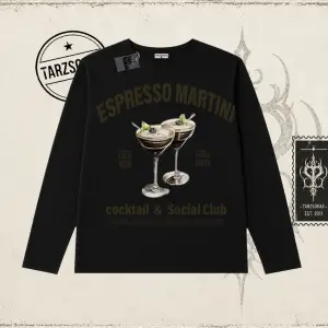 Kadın Espresso Martini Biskilet Yaka  Long Sleeve Beyaz