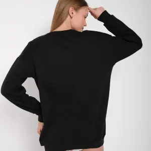 Kadın Gri Houston Baskılı Bisiklet Yaka Oversize Sweatshirt mdgnhouston