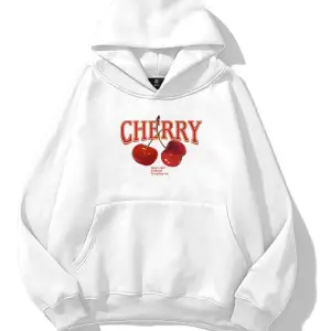 Kadın Have a Nice Weekend Cherry Sweatshirt Beyaz