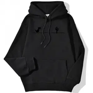 Kadın Hoodies mozaik oyunu kaktüs küçük dinozor baskı kazak Strecth uzun kollu rahat Casual S