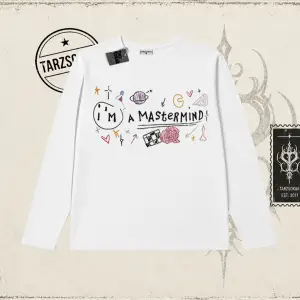 Kadın Im a Mastermind Biskilet Yaka  Long Sleeve Beyaz