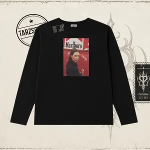 Kadın Kate Moss icecream Biskilet Yaka  Long Sleeve Beyaz