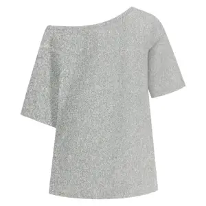 Kadın Kayık Yaka 14 Baskılı Oversize %100 Pamuk