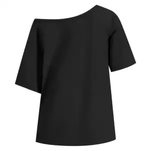 Kadın Kayık Yaka 14 Baskılı Oversize %100 Pamuk