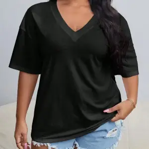 Kadın / Kız V Yaka Tüy Desen Baskılı Beyaz Oversize T-shirt Salaş