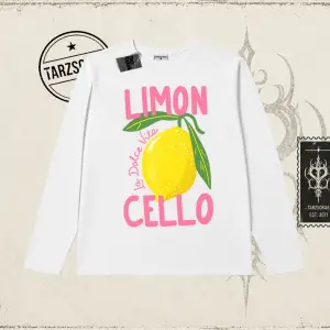 Kadın Limon Cello Biskilet Yaka  Long Sleeve Beyaz