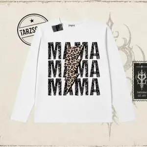 Kadın MamaMama Biskilet Yaka  Long Sleeve Beyaz