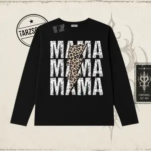 Kadın MamaMama Biskilet Yaka  Long Sleeve Beyaz